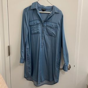 Denim shirt dress